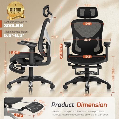 Krzesło gamingowe mesh z podnóżkiem