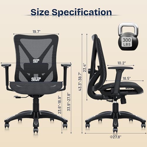 Ergonomiczne krzesło biurowe z siatką