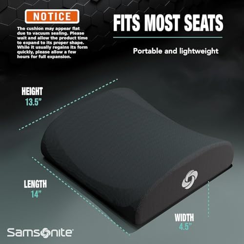 Podparcie lędźwiowe Samsonite do krzesła biurowego